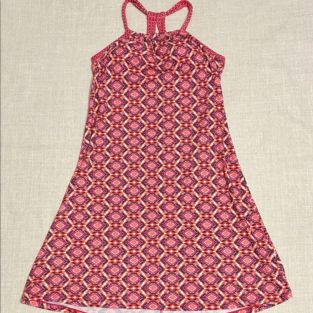 Prana Dress Women’s XL Pink Quin Geometric Mini Stretch Outdoor - Picture 15 of 15
